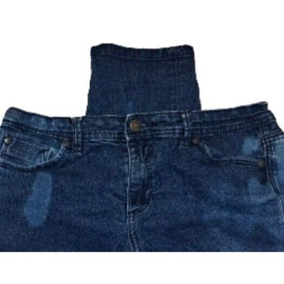 Calvin Klein Women's Size 10 Blue Jeans 30x30 Custom Bleached - Picture 3 of 5